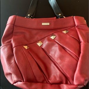Miche red patent leather purse